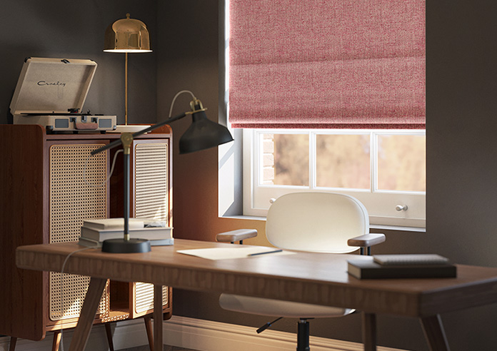 Mirdif, Raspberry - Twist&Fit Roman Blind - Image 5